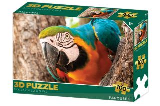 Obrázek z Puzzle 3D - Papoušek 100 dílků 